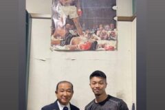 中谷選手のタイトルマッチ激励に!